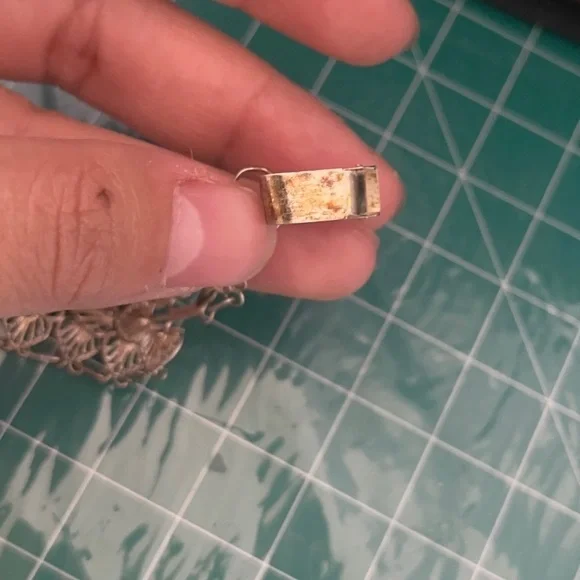 Vintage Sterling silver filagree delicate tree bracelet - Picture 5 of 7